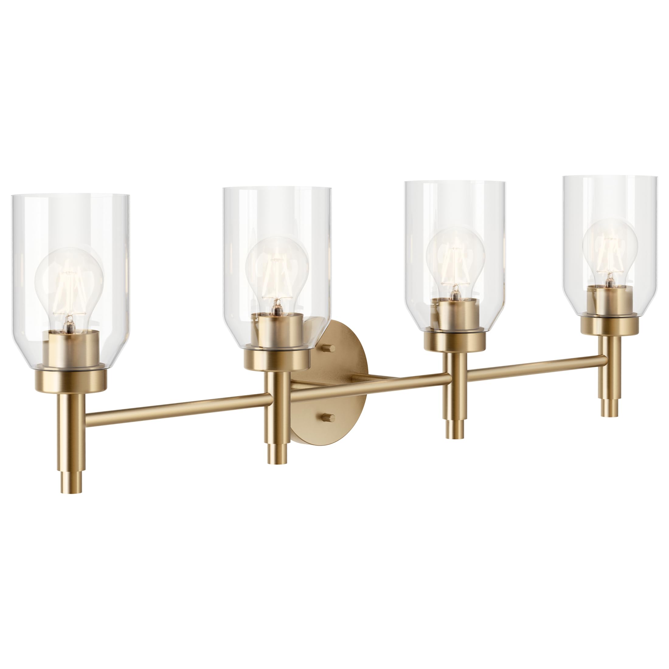 Kichler Madden 4-Light Bathroom Vanity Light, Champagne Bronze