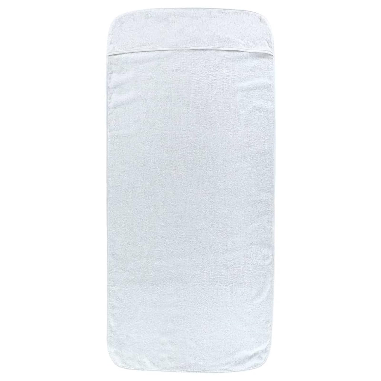 Strandtücher 4 STK. Weiß 60x135 cm Stoff 400 GSM, Hamamtuch, Saunahandtuch, Badehandtuch - 3157050