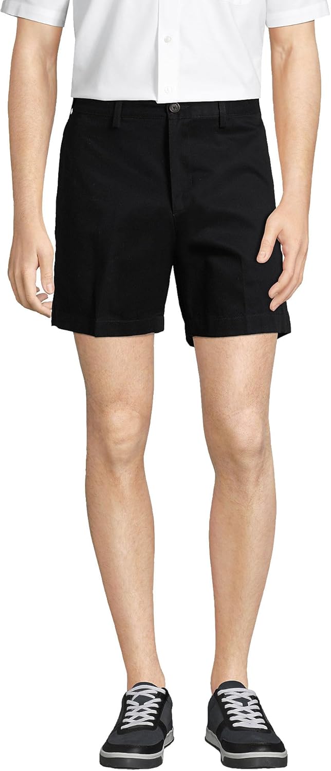 Lands' End Men's Comfort Waist 6" No Iron Chino Shorts