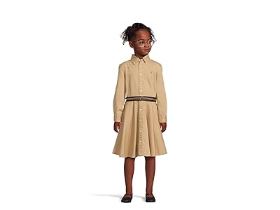 Polo Ralph Lauren Kids Belted Cotton Chino Shirtdress (Big Kids) Girl