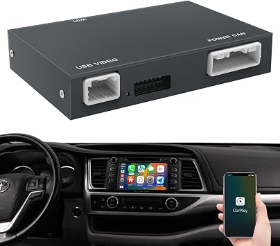 محول السيارات اللاسلكي / Android لتويوتا مع Entune2.0 & Touch2 2014-2019 الإصدار الجديد Retrofit Kit Decoder يناسب Tundra / Highlander / RAV4 / Tacoma / Camry / Corolla / Avalon / Prius / CH-R / Sienna / Camry