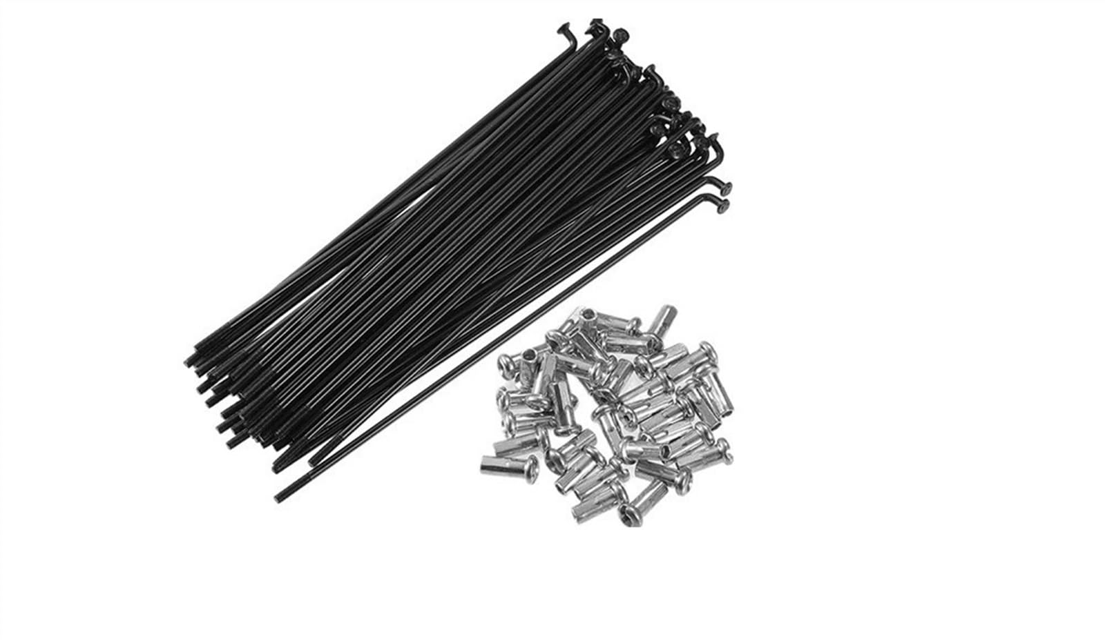 40 radios de acero para bicicleta, 13 G, 134 mm, 180 mm, 182 mm, 200 mm, 218 mm, 222 mm, 257 mm, 260 mm de longitud con