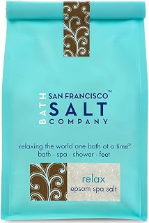 Relaxing Epsom Salts with Lavender Essential Oil 2lbs, 100% Natural Bath Salt