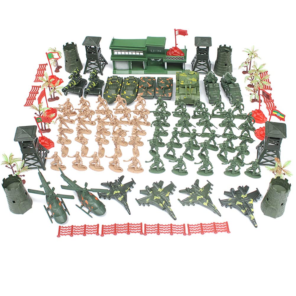 Set Di 250 Soldatini Giocattolo In Plastica - Figure Militari Per Bambini, Esercito, Action Figures Educativi