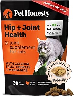 Advanced Cat Hip & Joint Support Chews: Glucosamine, Chondroitin & Omega-3s for Enhanced Mobility