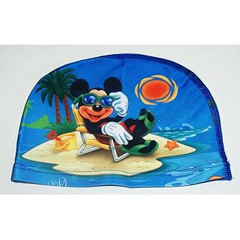 kids fabric swim cap