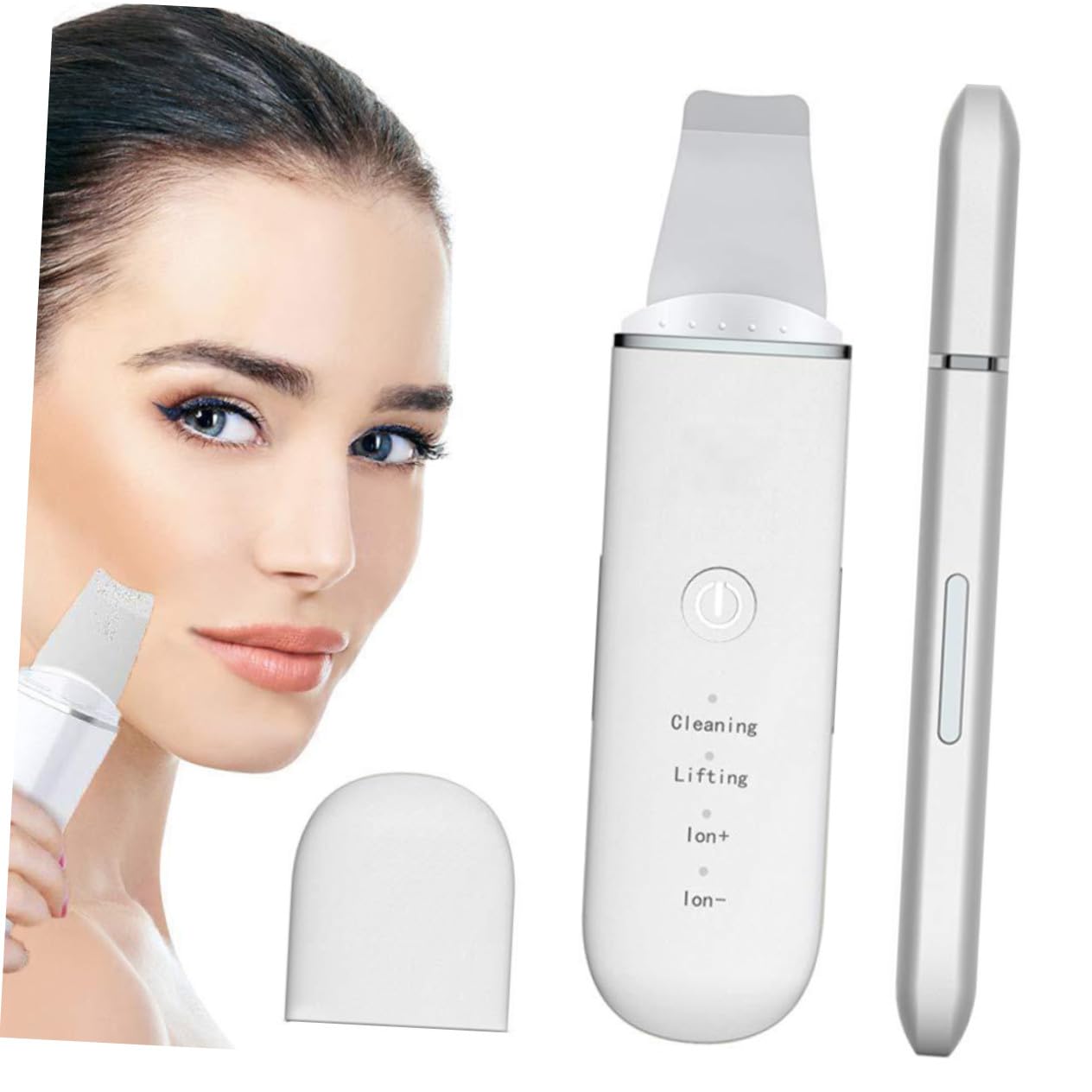 LIFKOME Gesichtsreinigungsgerät mit Mitesser Reinigungsfunktion und USB Aufladung Weißes Abs Material 500mah Akku für Frauen zur Gründlichen Porenreinigung und Hautpflege