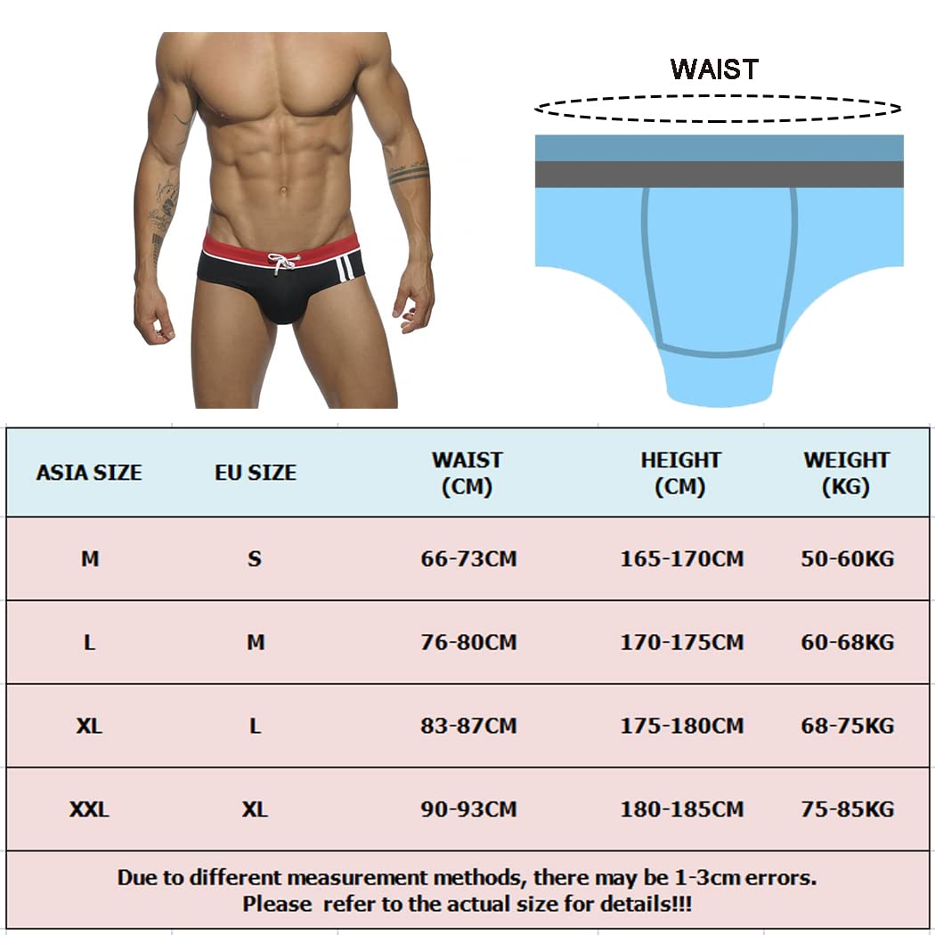 Bañador de Natación Slip para Hombre Traje de Baño de Secado Rápido Moda Shorts Swimming Calzoncillos YK15