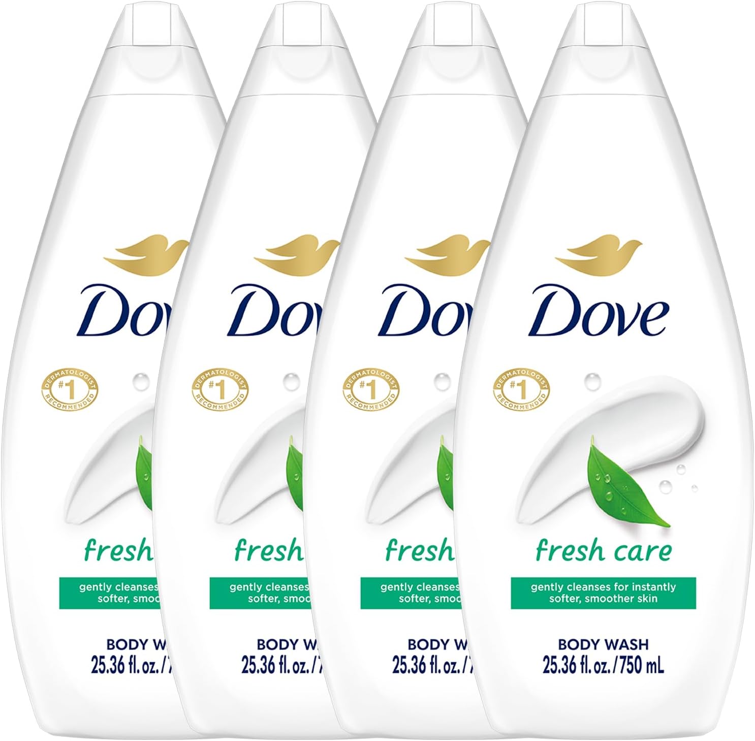 Dove Body Wash Fresh Care 25.36 Oz 4-Pack