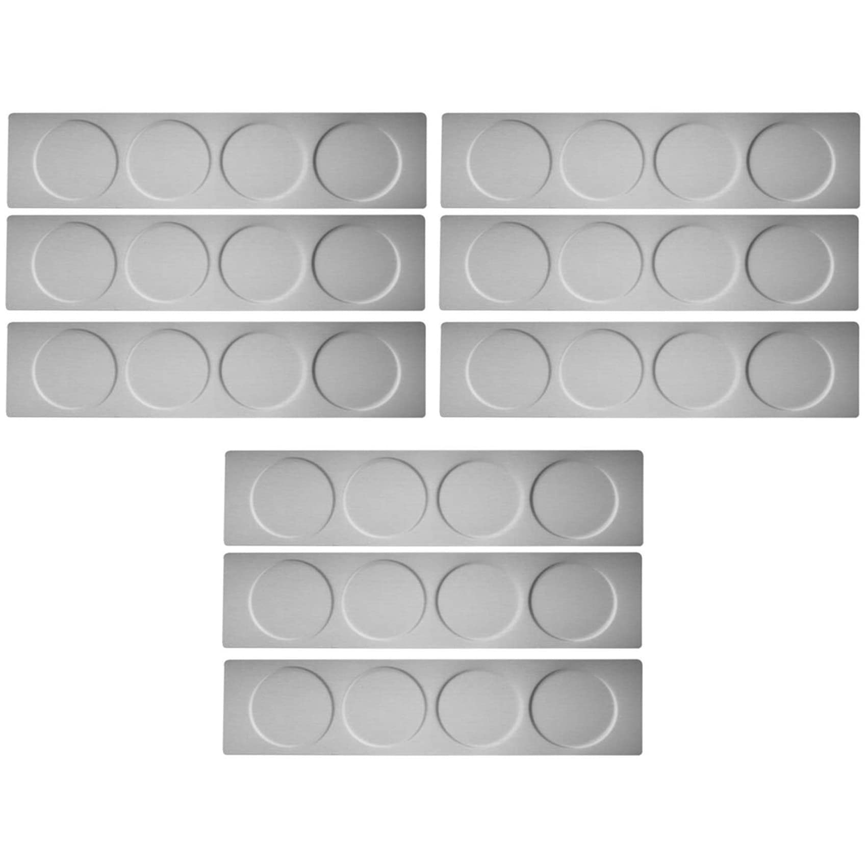 Hndhbfgrt 9X Magnetic Spice Jars Rack Stainless Steel Spice Jars Wall Plate Base Wall Mounted Base for Magnetic Spice Tins
