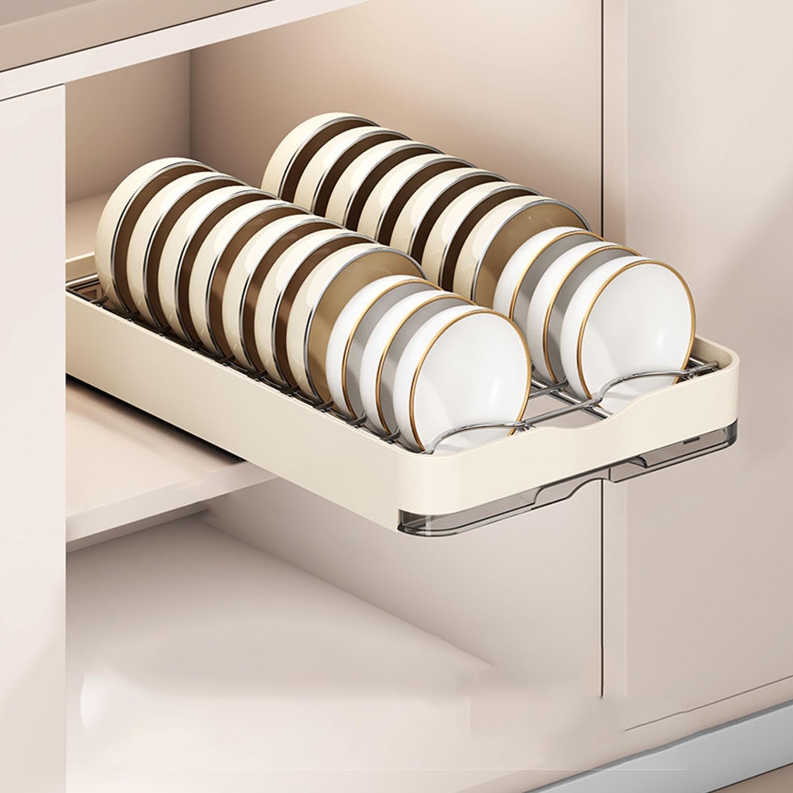Tiroirs extensibles pour armoire de cuisine, organisateur d'armoire de cuisine, support de séchage extensible en métal, étagère de rangement pour cuisine, salle de bain, salon