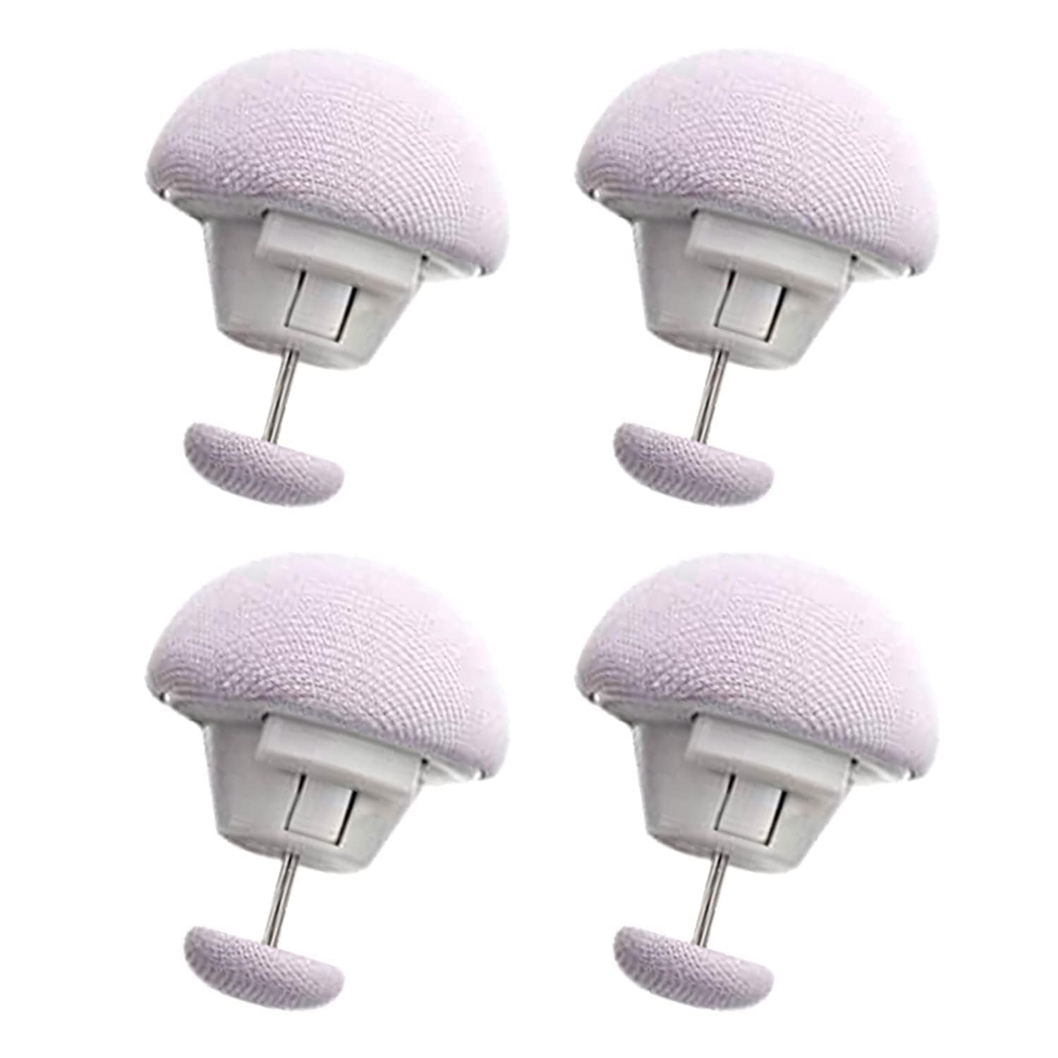 Duvet Clips, Antislip Lightweight Quilt Fixator Set, Fasteners for Cushions, Curtains, Socks (Pack of 4, Gray)-image-23