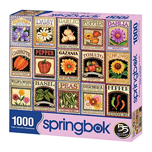 Springbok Puzzles - Garden Goodness - 1000 Piece Jigsaw Puzzle - Large 30 Inches by 24 Inches Puzzle - Made in USA - Unique Cut Interlocking Pieces - Image 3