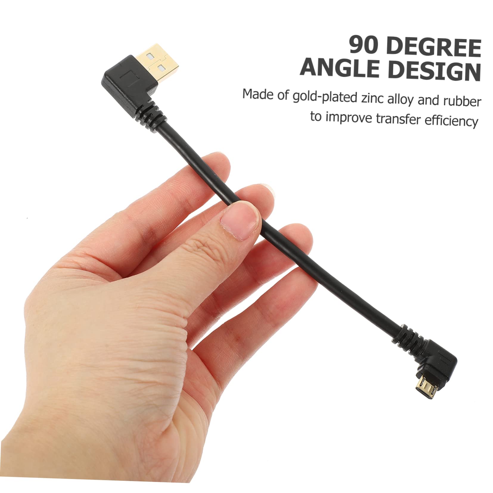 Gatuida 15pezzi Cavo Usb Gradi Da Ricarica Veloce e Trasferimento Dati Design Angolare Per Smartphone e Tablet Materiale Di Placcato e Previene Surriscaldamento e Sovraccarico