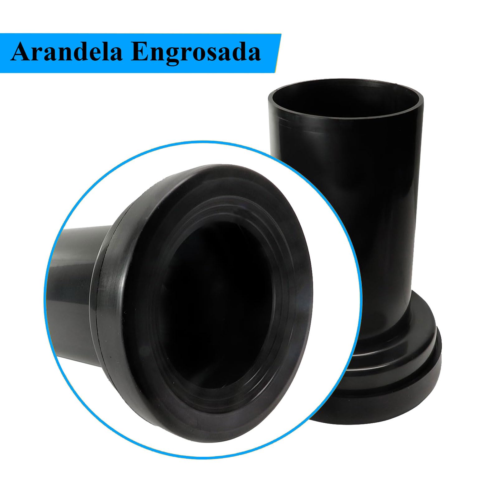 Kit de conexión para inodoro suspendido, compatible con Geberit 152.426.46.1, que incluye tubo de evacuación y tubo de llenado, con sello y componentes de fijación.