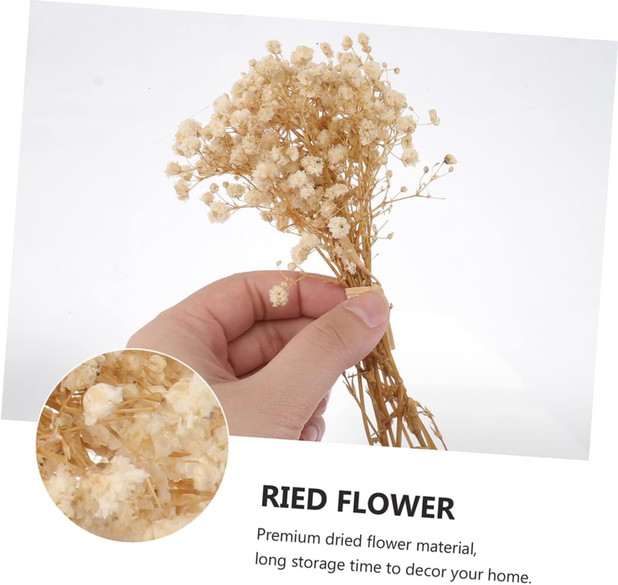 Unomor Bundles Dried Gypsophila Breath Flower Bouquets for Home Decor Weddings and Parties Lifelike Floral Arrangements for Vase Decoration