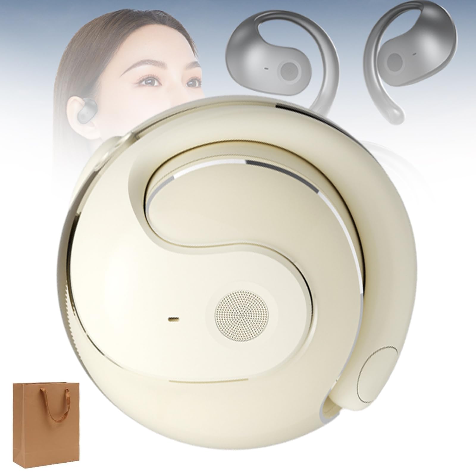 Yunbim Ai Translating Earbuds, T26 Pro Wireless Bluetooth 5.4 Earphones, Wireless Bluetooth Translation Earbuds Real Time Open Ear Ai Translator