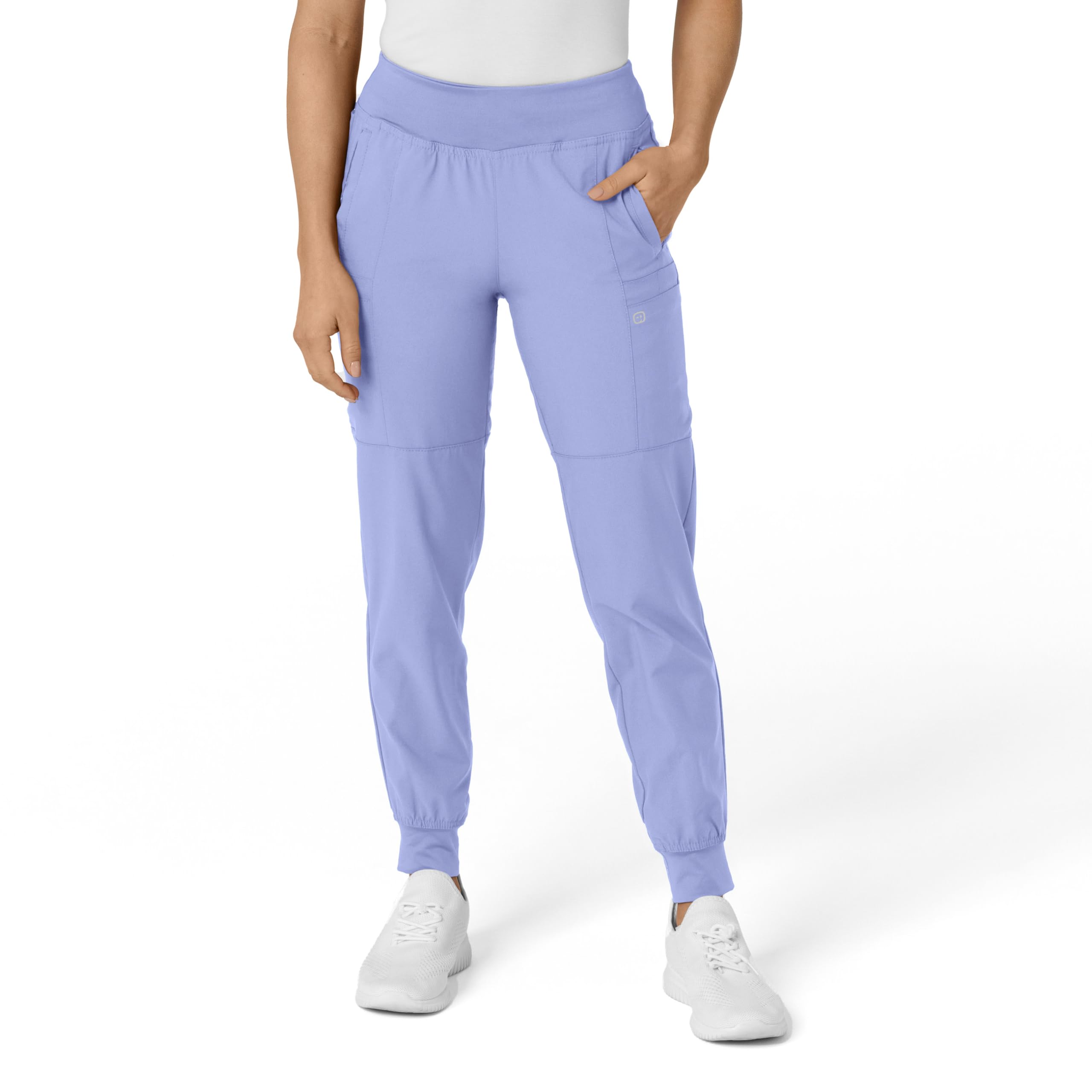 WonderWink 5555XCEIL3X W123 Pantalón Deportivo de Cintura cómoda para Mujer, Azul Ceil, tamaño extendido 3X