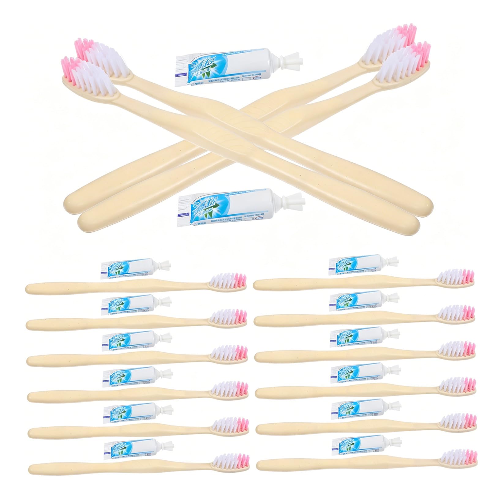 Spazzolini da Denti Manuali Confezionati Singolarmente Stili multipli Set da 100 Monouso con Dentifricio da Viaggio Portatili in Plastica Stili multipli per Viaggi e Gite