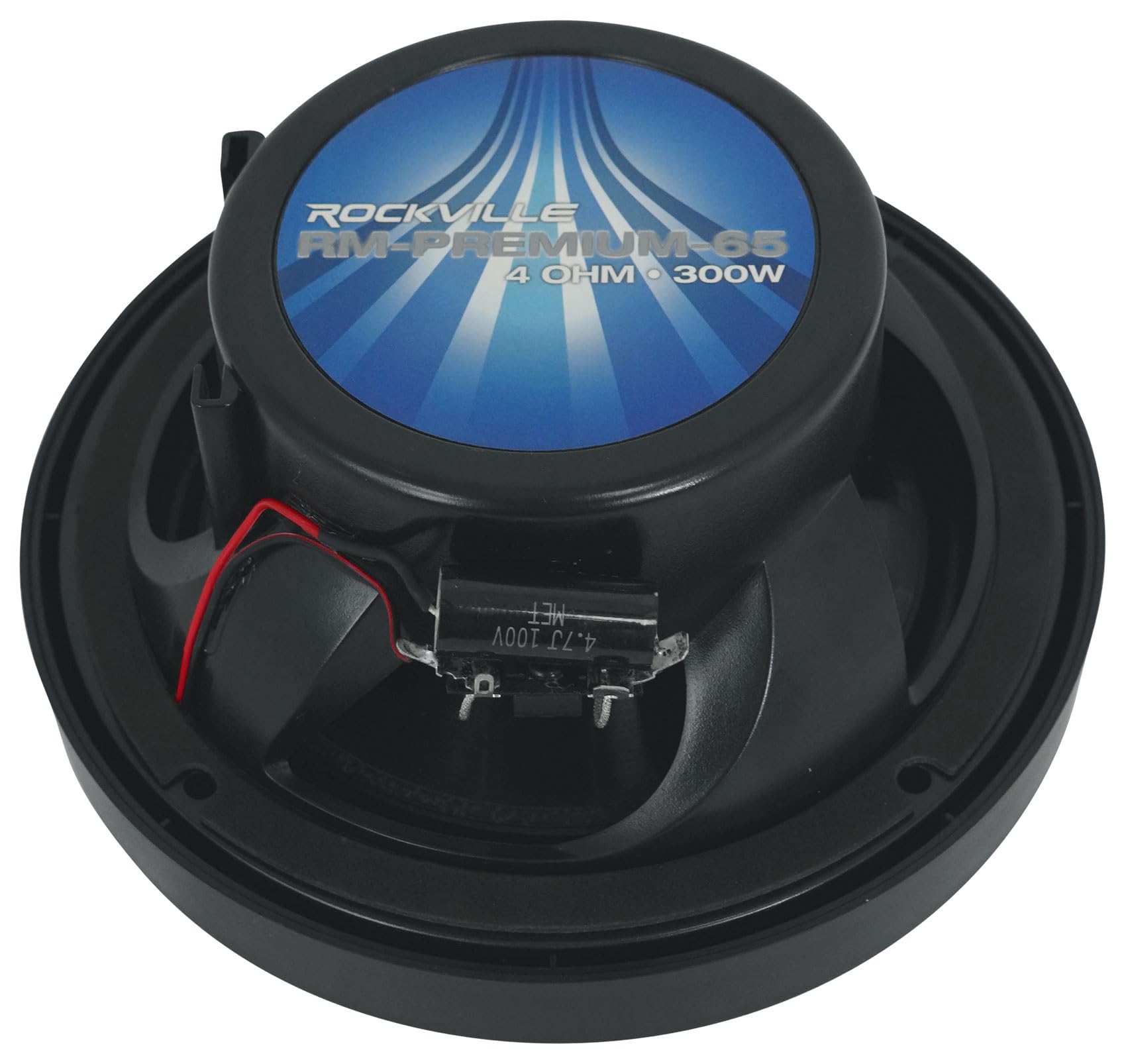 Marine Speakers Rockville (6) RSM65B Slim Marine Boat Speakers