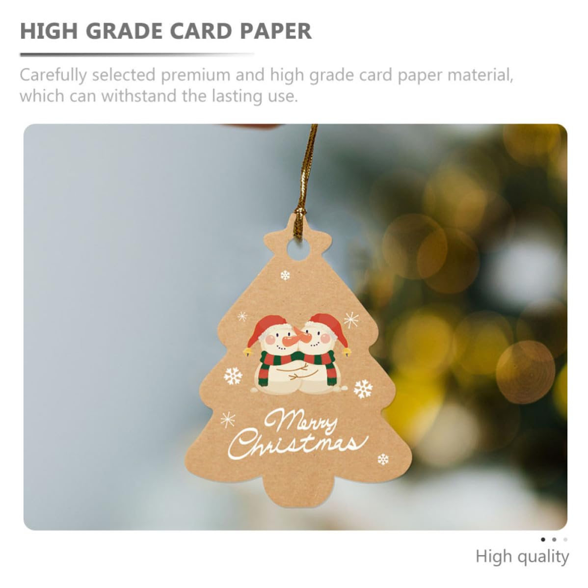 Gatuida 8 Sets Weihnachtspapieranhänger Satz aus Karton für Party und