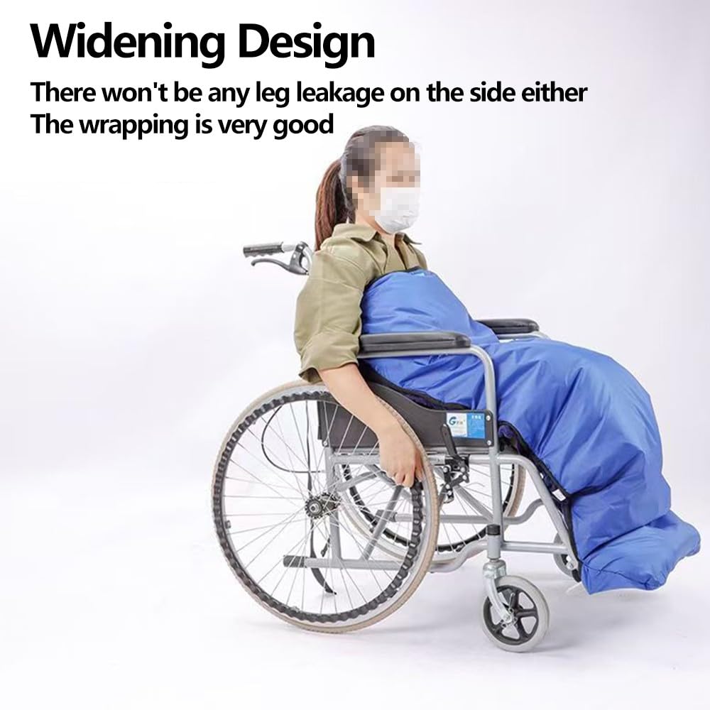 Bequeme Rollstuhl Beinabdeckung Winter,Winddichter Rollstuhlsack Fleecefutter Fleece Fußsack Rollstuhl Winddicht Wasserdicht Geeignet Kalte Tage Optimal Rollstuhlfahrer