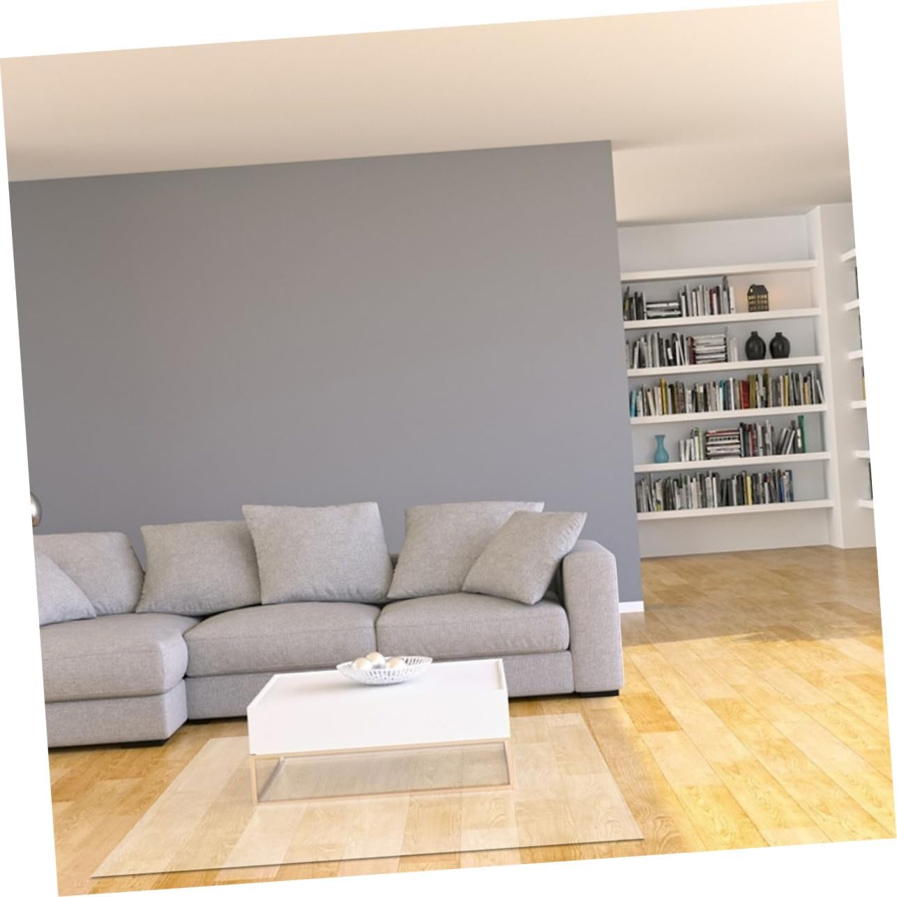 ARTIBETTER PVC Floor Mat Office Floor Mat Protector for Carpet Furniture Pad Plastic Rug Protector