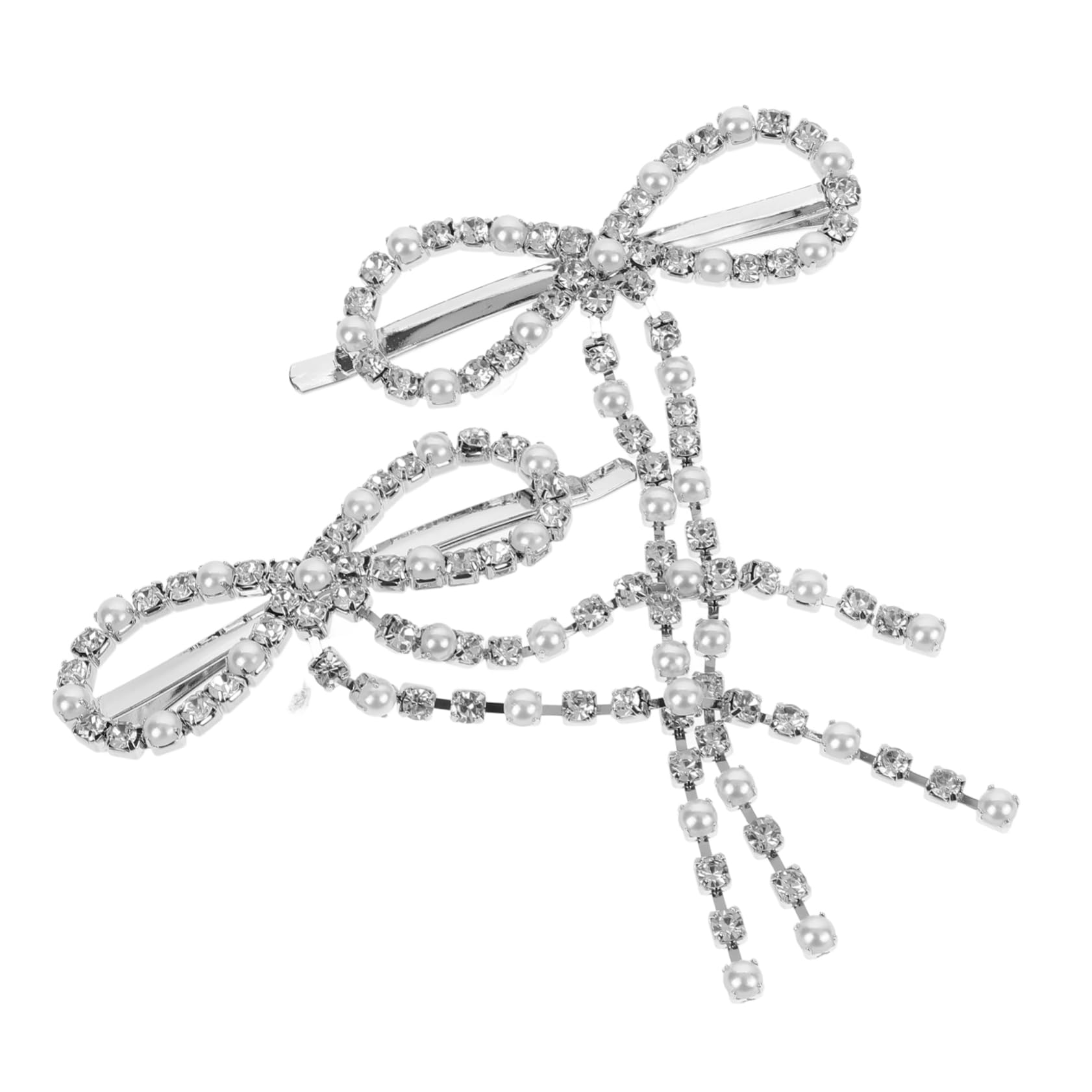 SHERCHPRY 10pezzi Fermagli Per Fiocco Metallo Clip Decorative Con Strass Per Donne e Ragazze Elegante e Versatile Per Occasioni Quotidiane e Feste