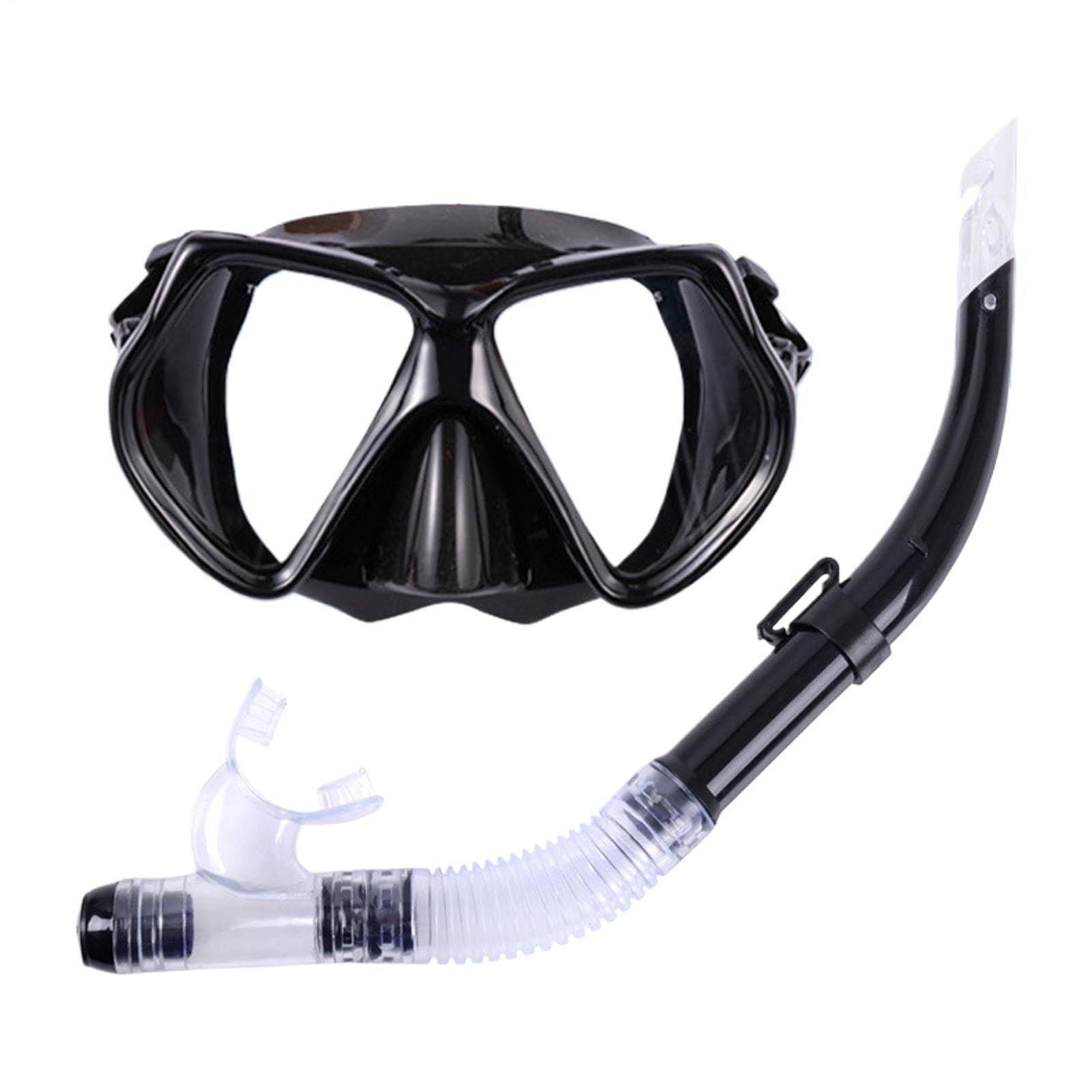 Set de Snorkel antiniebla Ajustable ergonómico | Gafas de Natación con Snorkel Seco para Hombres, Mujeres, Jóvenes, Niños, Viaje al Aire Libre, Playa, Vacaciones Verano