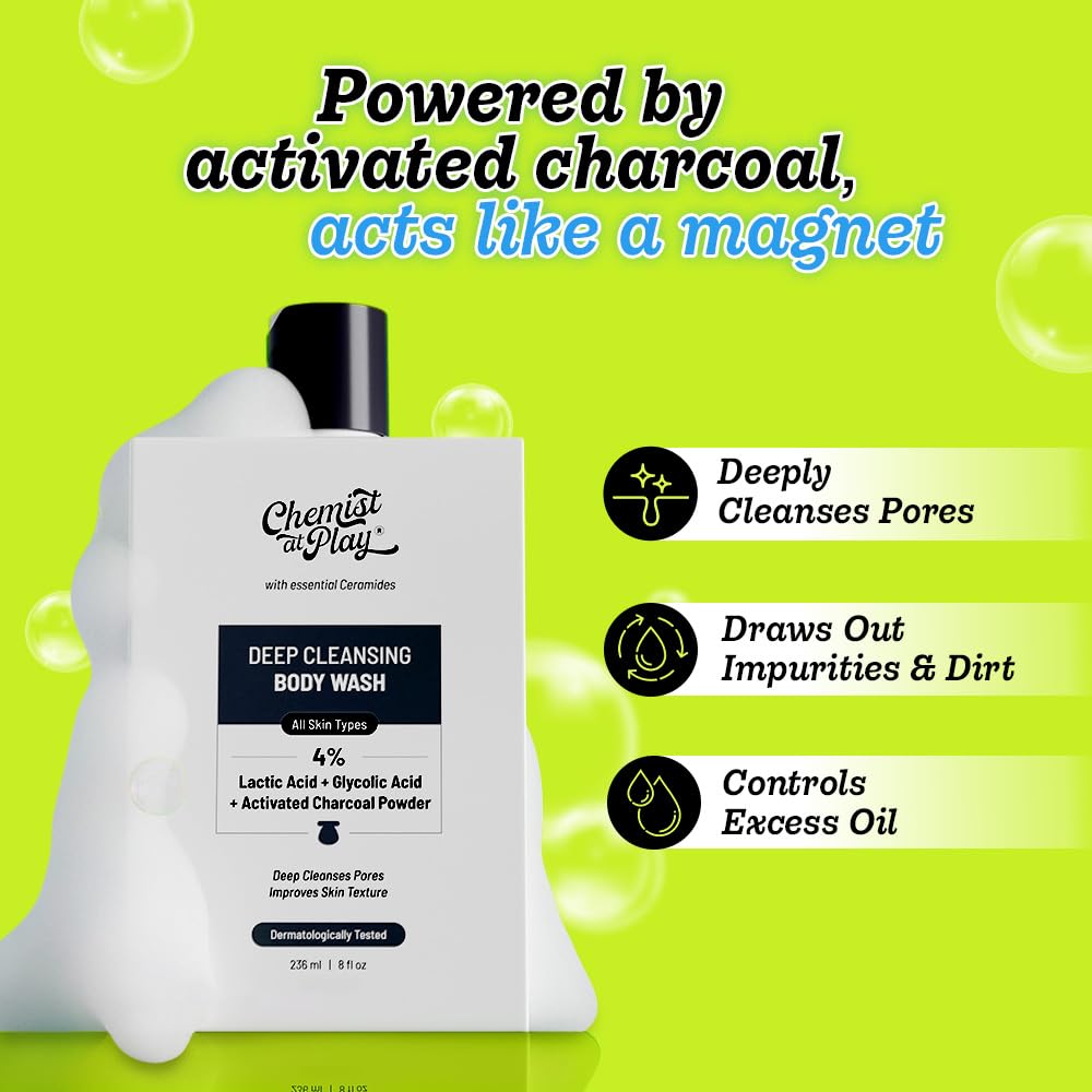 Chemist At Play Glycolic Body Wash - Deep Clean & Glow -2