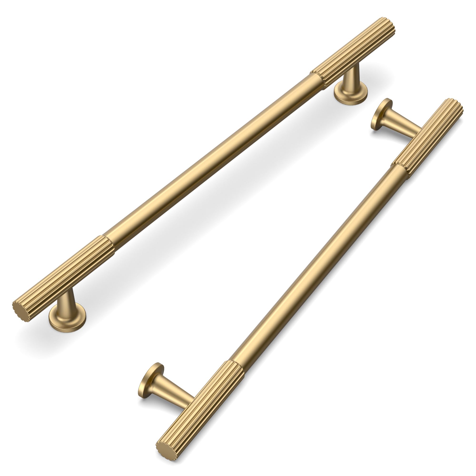 FILTA 10 Pack Champagne Bronze Cabinet Pulls 7.5 Inch(192mm) Stylish Kitchen Cabinet Handles Zinc Alloy Modern Cabinet Hardware Pulls for Drawer