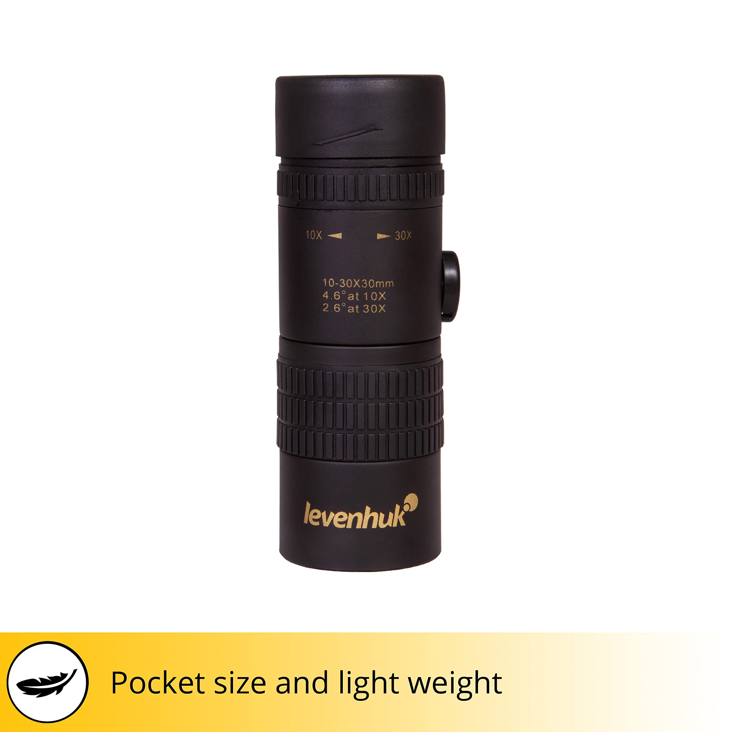Monoculare Levenhuk Atom 10–30x30 con Zoom ad Alto Fattore di Ingrandimento
