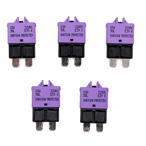 Miniatura 2 de Disyuntores de perfil bajo del reinicio manual de 5PCS ATCATO Mini fusibles de los disyuntores 12V - 32VDC (3A)