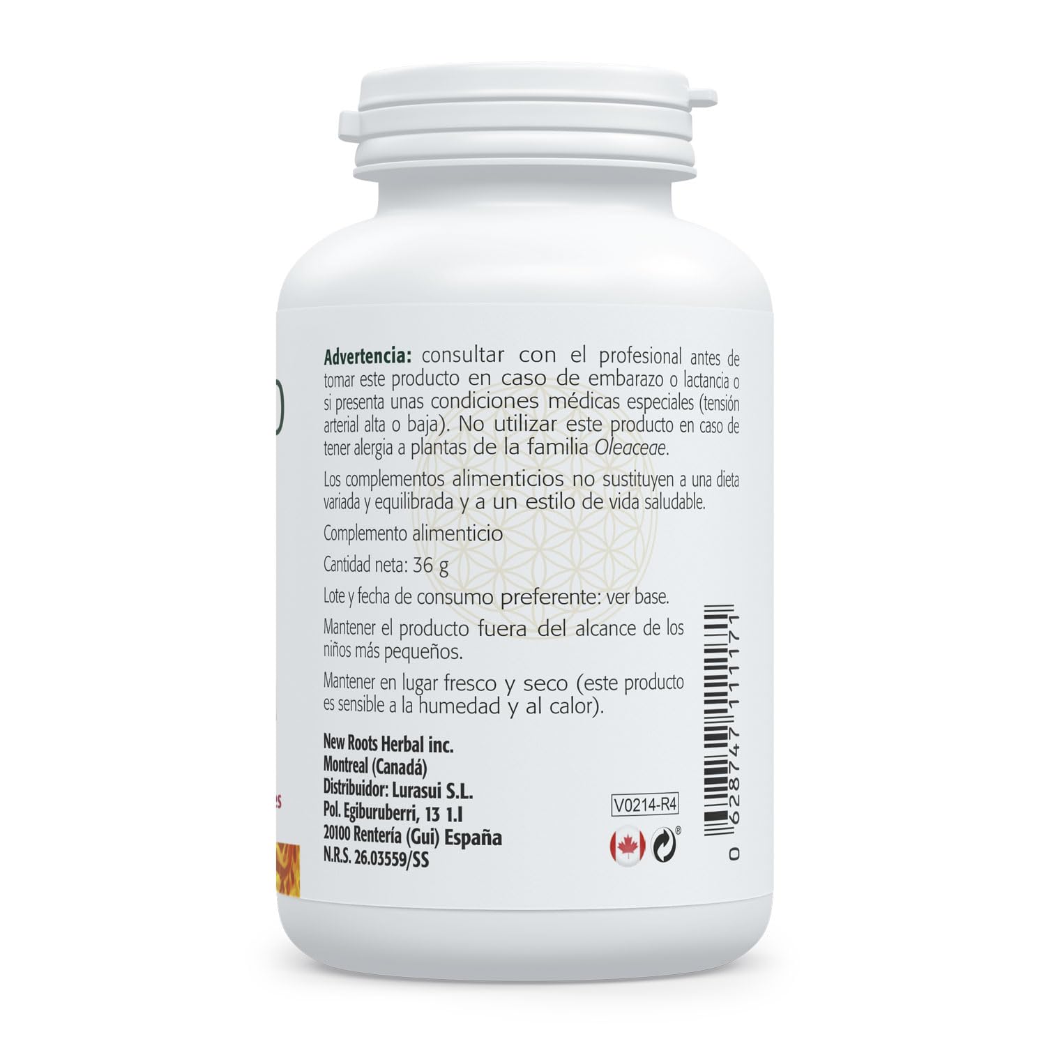SURA VITASAN Hoja de Olivo 500 mg 60 Cápsulas – Soporte Cardiovascular y Control de la Presión Arterial – Refuerzo Inmunitario y Escudo Antioxidante – Extracto Estandarizado al 20% Oleuropeína
