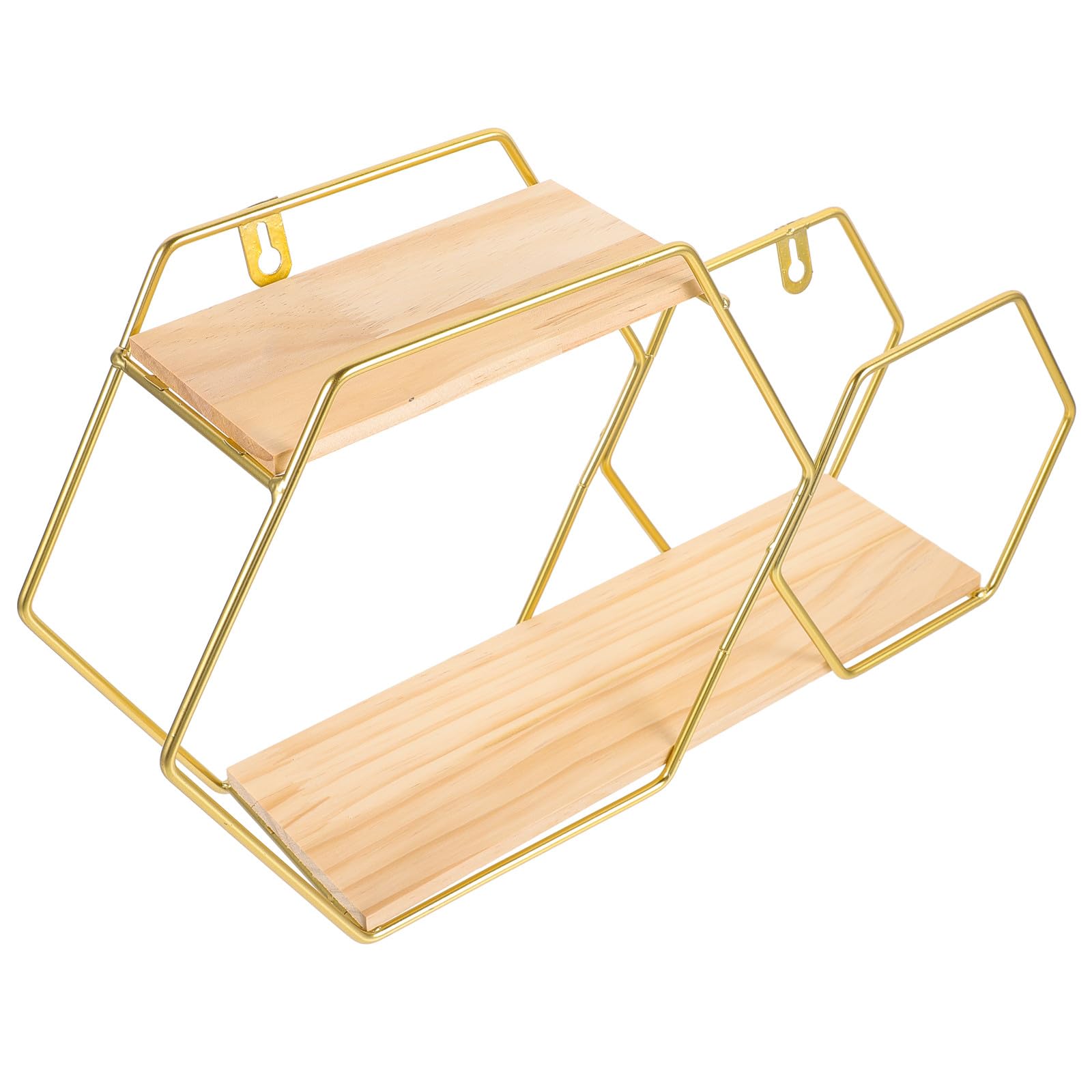 Étagère flottante géométrique pour organiser vos petits objets et plantes avec élégance.