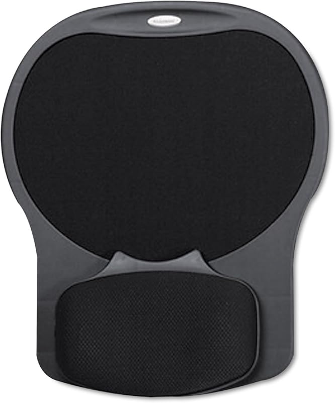 Fellowes Easy Glide Gel Mouse Pad Wrist Rest - Black (93730)