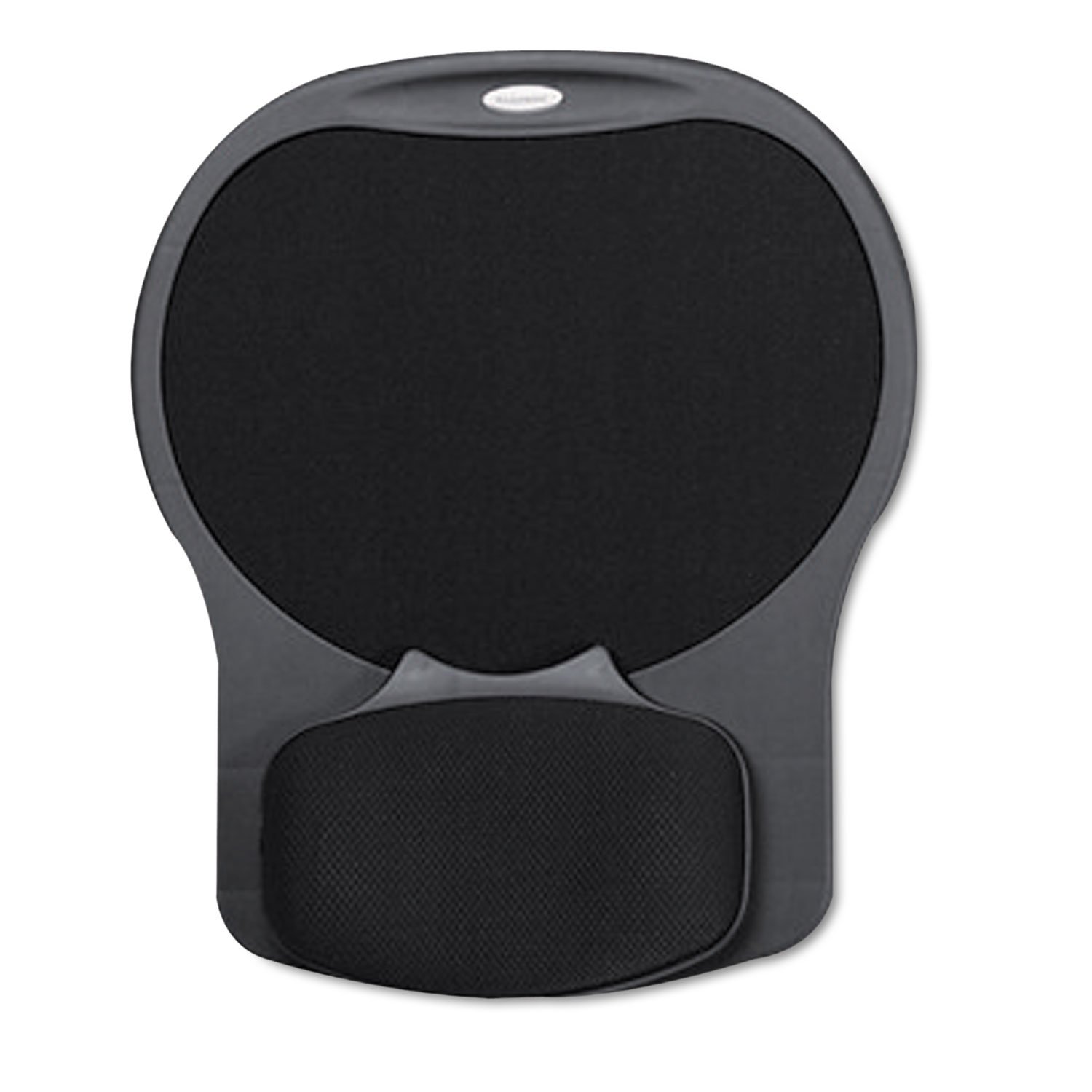 Easy Glide gel mouse pad W/WRIST rest, 10 x 12, nero/nero