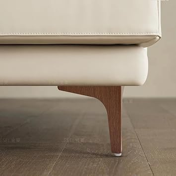 4Pcs Metal Furniture Legs, Heavy Duty Sofa Legs, Waterproof, Rust-Proof, Triangle DIY Metal Cabinet Legs Sofa Table Feet (Walnut,13cm/5.1in)
