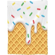 Fleece Throw Blanket for Couch, Icing Waffle Soft Fuzzy Cozy Blankets Warm Lightweight Flannel Throws for Bed, Sofa, Travel, All Seasons 60"x50"