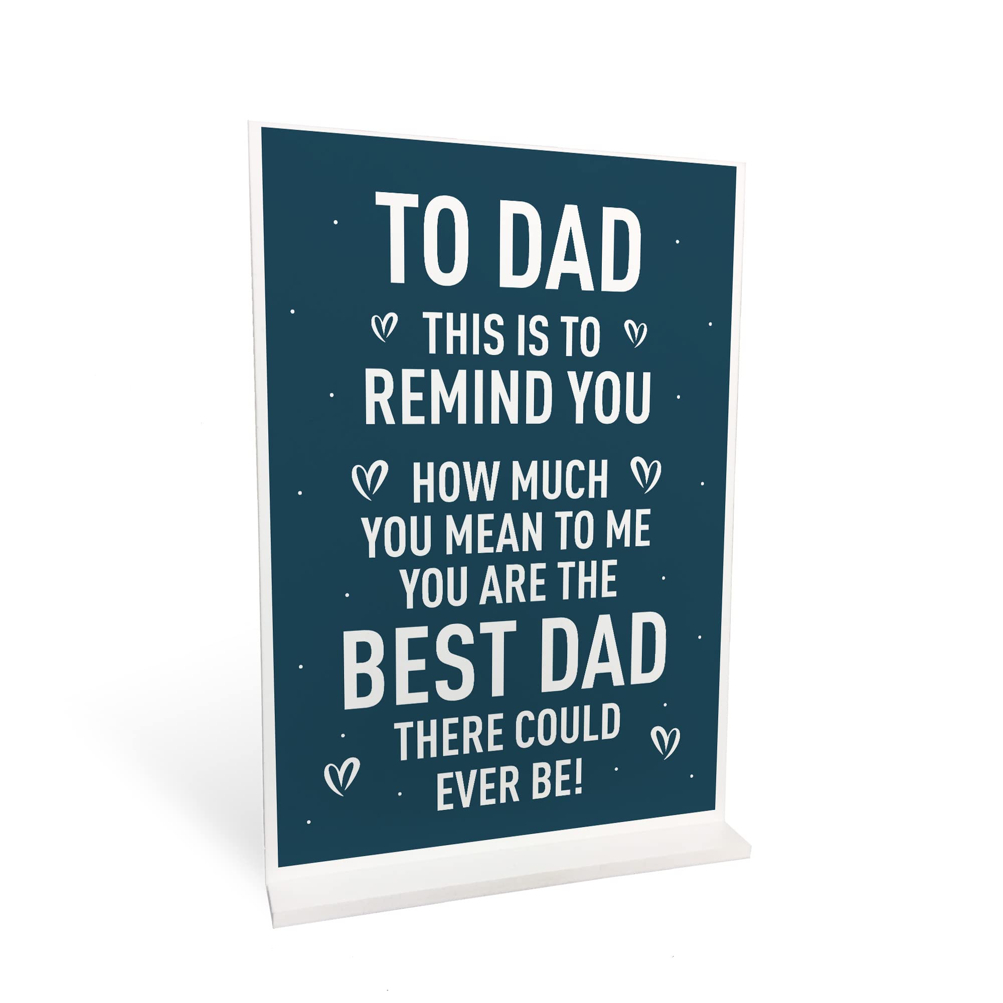 Red Ocean Fathers Day Sign Novelty Gift For Dad Standing Plaque Birthday Gift For Dad Gifts For Him Daughter Son