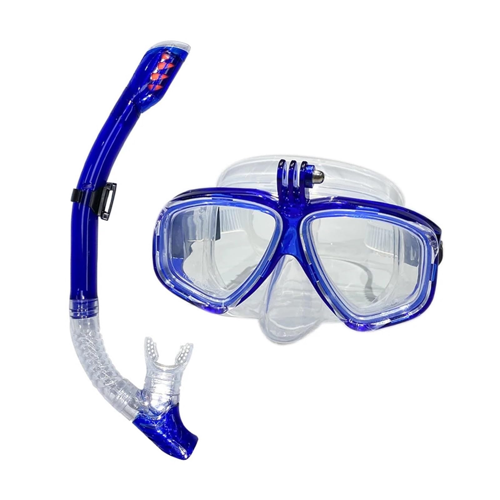 Máscara de Snorkel Buceo Máscara de Buceo subacuática Las Gafas de Buceo Son adecuadas para la cámara Deportiva pequeña GoPro Buceo Completamente seco