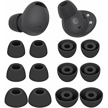 Galaxy Buds 2 Pro Earplugs for Samsung Galaxy Buds 2 Pro 2022 Model 6 Pairs S/M/L Replacement Soft Silicone Rubber Flexible Gel Earbuds Fit for Samsung Galaxy Buds 2 Pro 2022 Release