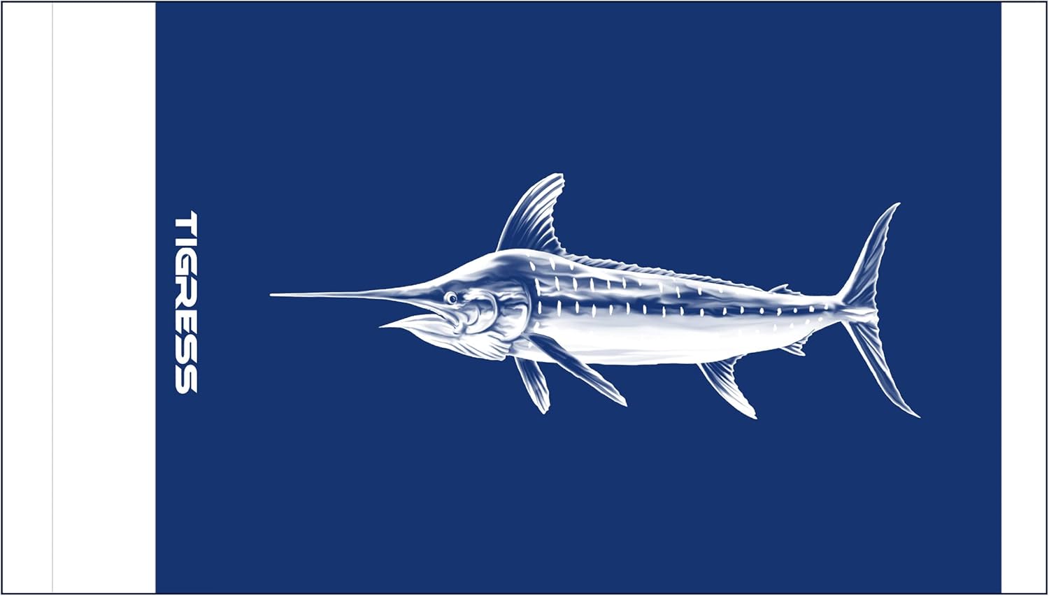Tigress Billfish Release Flags, Double Grommet, UV Resistant, 12" X 18" Flag