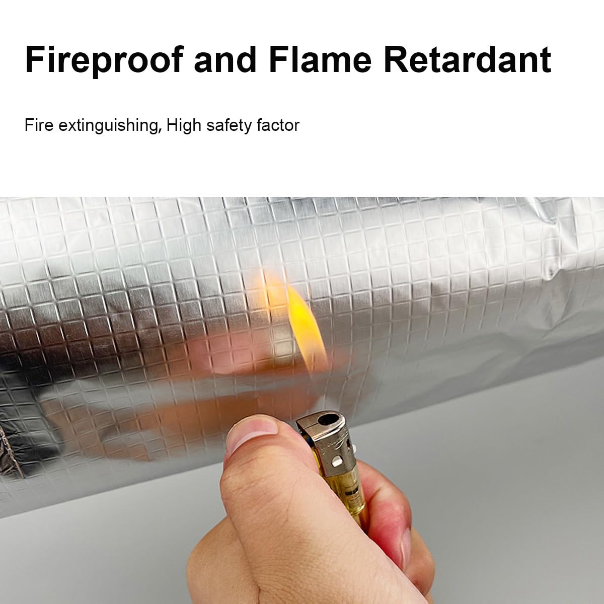 Tubo aislante de tuberías de espuma autoadhesiva, cubierta de tubería de papel de aluminio de 3/8 ", 4/7", 3/4 ", 1-1/5", 1 paquete(ID 3-1/2"xT 1-1/5")