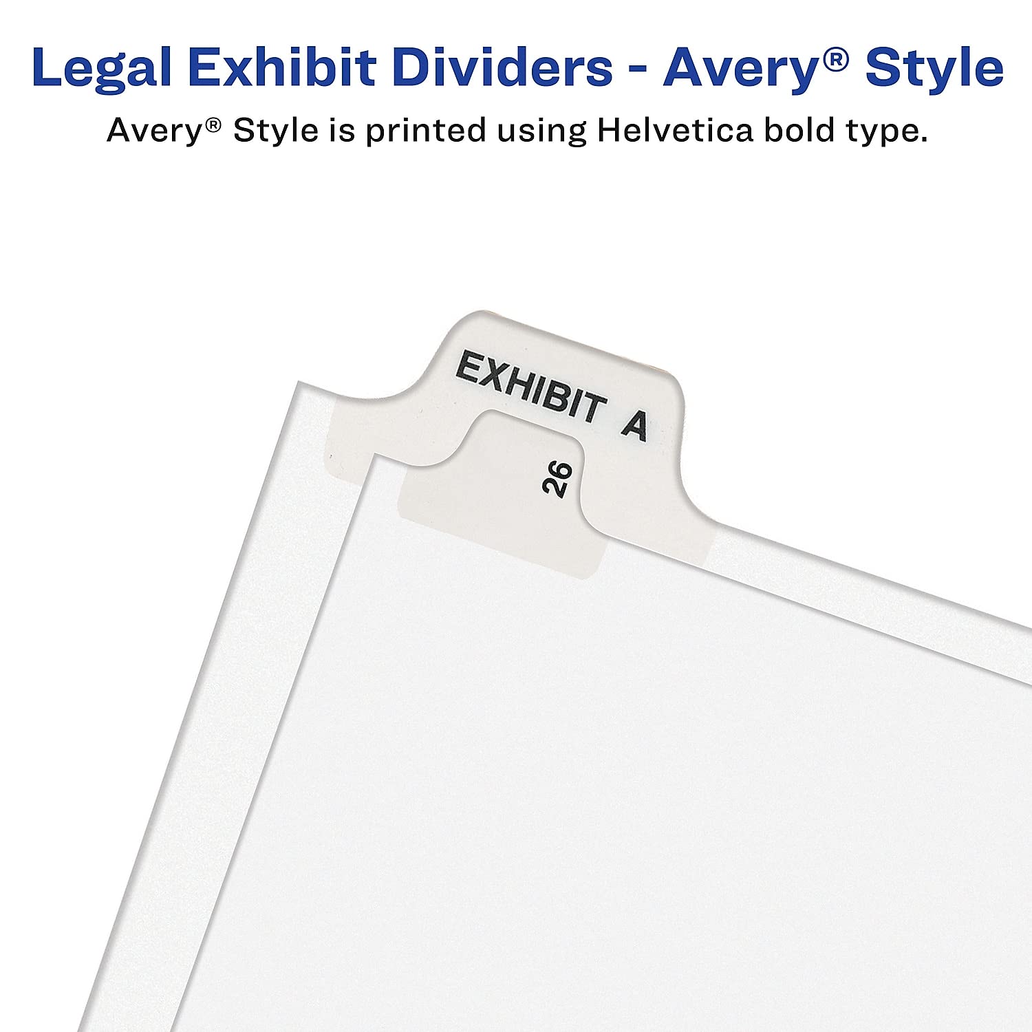 Avery 11374 Legal TOC Dividers, Side Tabs A-Z, Letter Size, White, 27 Tabs/ST - Image 5
