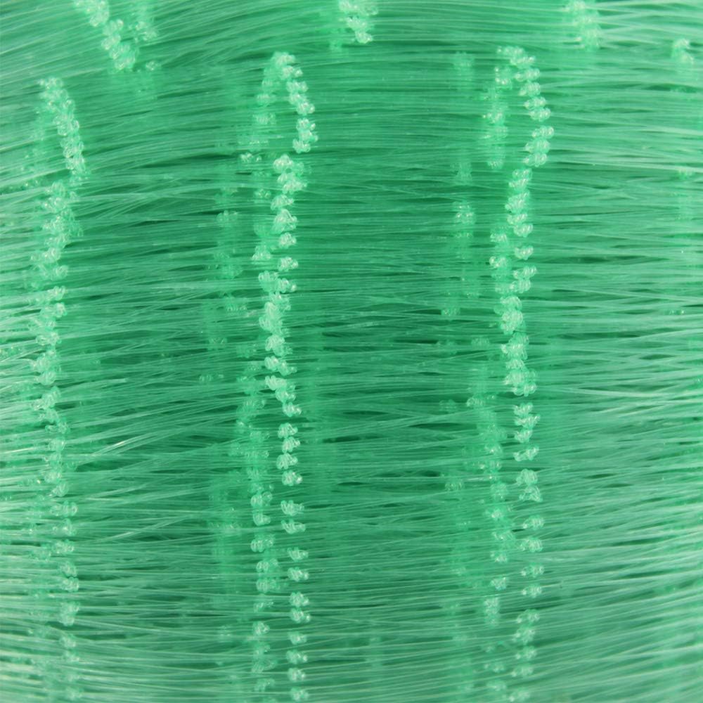 Running Water Nylon Fishing Net Green Color 0.35mm 100md 100 Meter