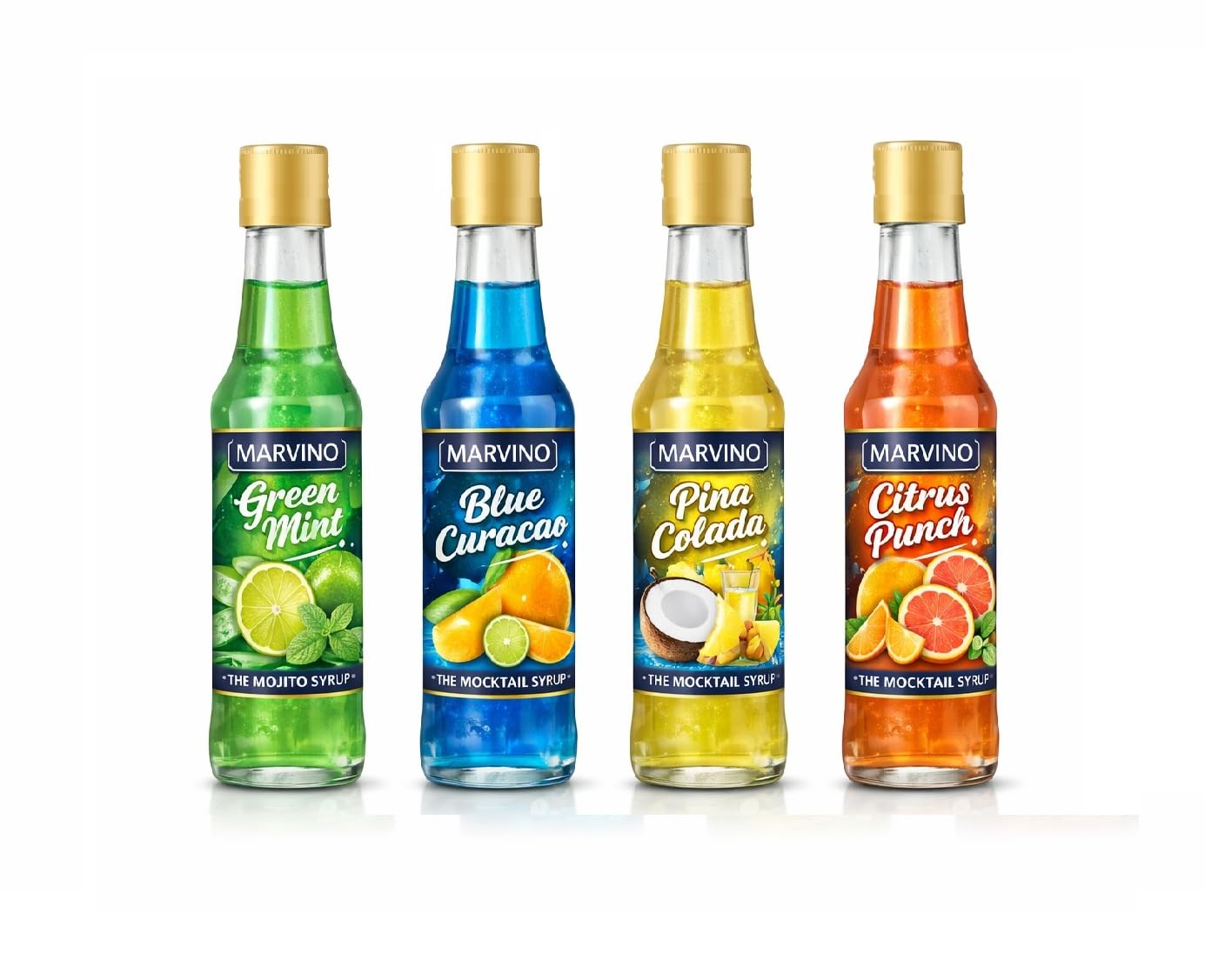 Marvino Mocktail Cocktail Syrup with Shaker-image-2