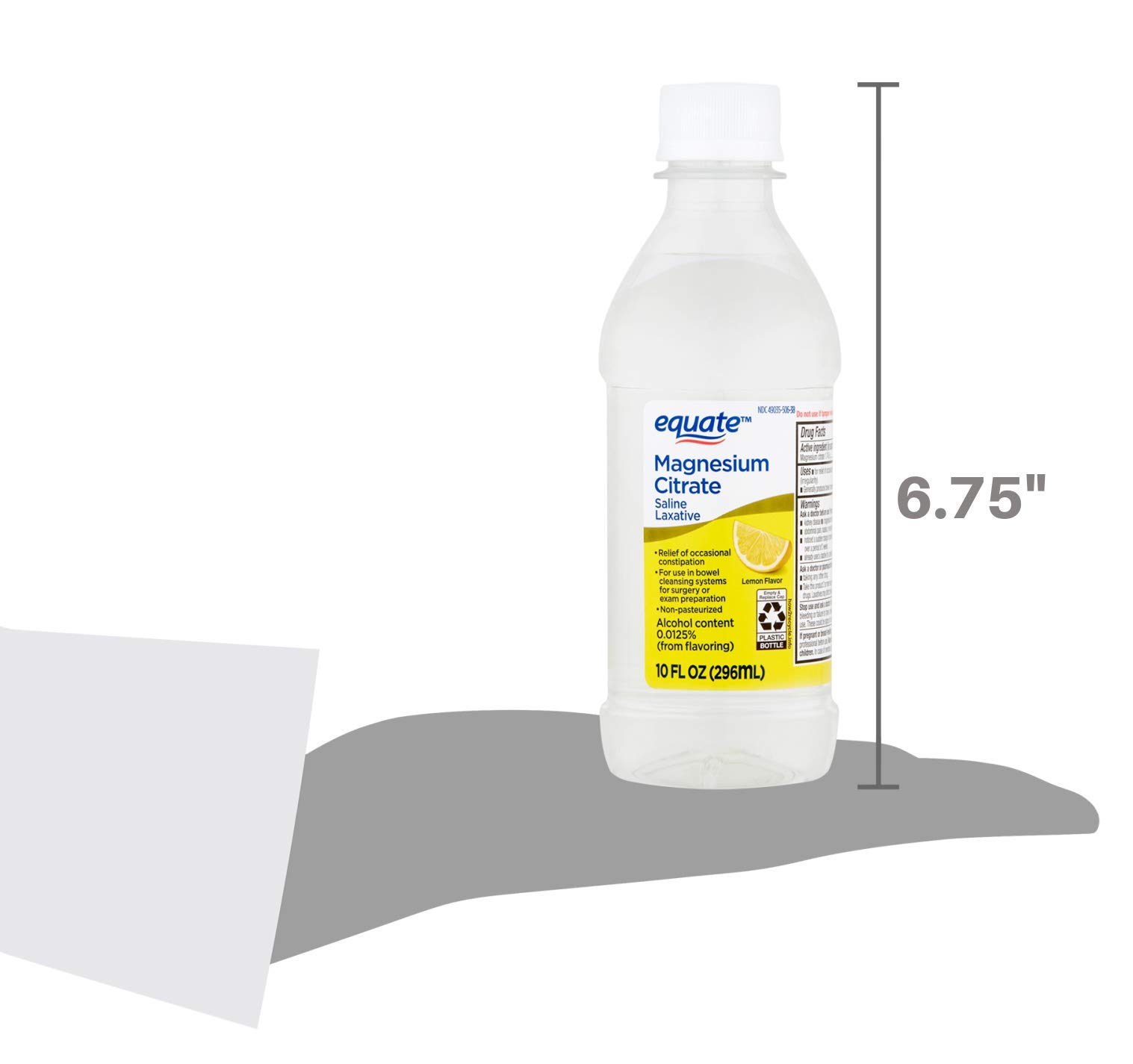 Equate Magnesium Citrate Liquid Laxative Oral Saline Solution Lemon