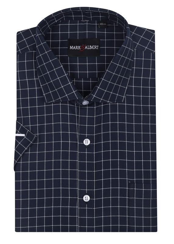 Image of Mark & Albert Men's Half Sleeves Regular Shirt