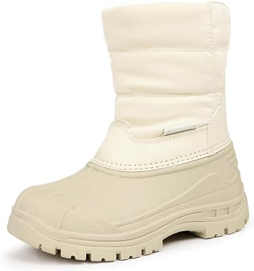 FANTURE Boys Girls Snow Boots Winter Waterproof Resistant Cold Weather Outdoor Shoes Toddler/Little Kid